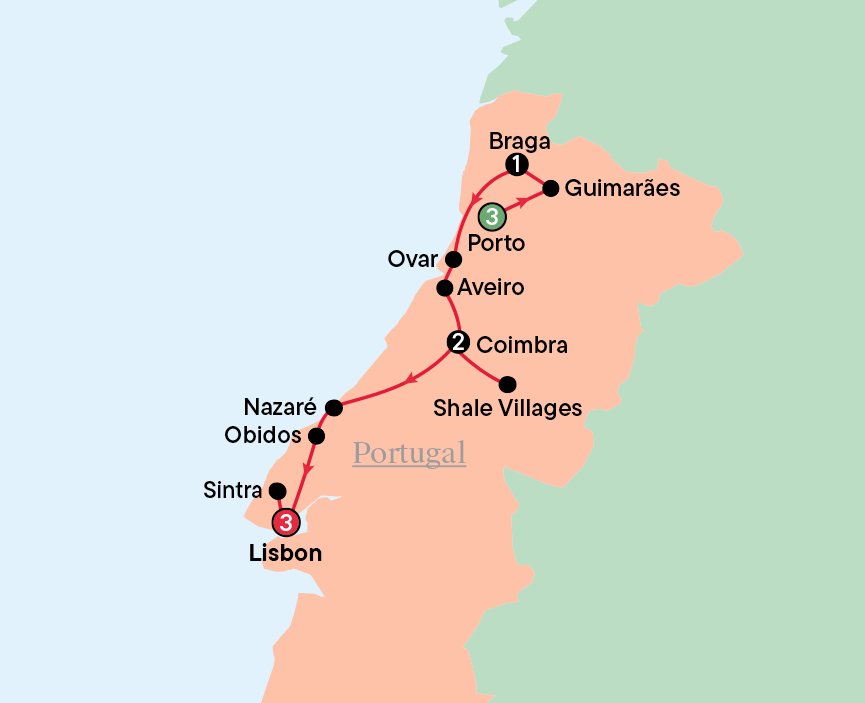 Map - Treasures of Portugal 2027